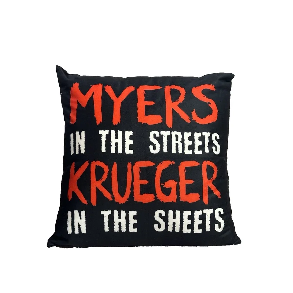 NEW novelty throw pillow 18x18 inches pillowcase & insert included horror